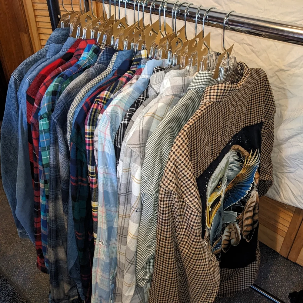 SOLD! Carrie Underwood Concert Plaid Flannel Shirt Hand Crafted Upcycled - Picture 2 of 10